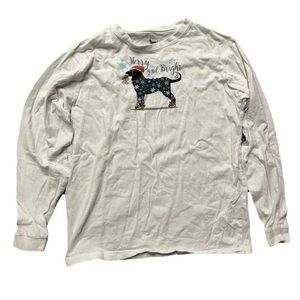 Youth The Black Dog Christmas Long Sleeve Shirt Martha’s Vineyard Size Large 10